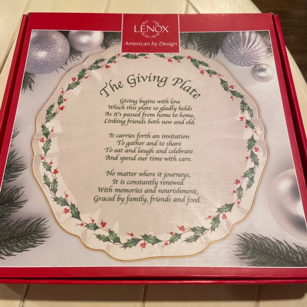 Lenox giving plate